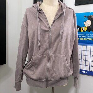 Purpleish Zip Up Hoodie